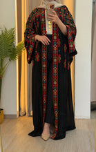 Yasmin Black Embroidered Open Abaya/Bisht