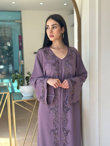 Chic Lavender Soft Crepe Caftan