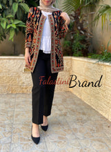 Elegant Palestinian Colorful Embroidered Jacket