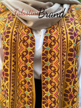 Elegant Palestinian Mustard Embroidered Best