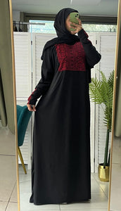 Free Size Embroidered Prayer Dress Hijab Scarf Islamic Abaya Soft Prayer Clothes