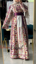 Very Luxurious White and Purple Malak Like Thob with Qasab Thread and Satin Details