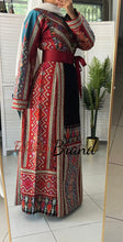 Very Luxurious Black and Burgundy and Turquoise Thob with Qasab and Satin Details