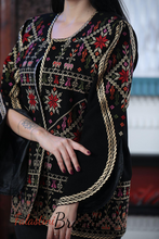 Palestinian Black And Gold Embroidered Jacket