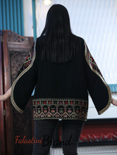 Palestinian Black And Gold Embroidered Jacket