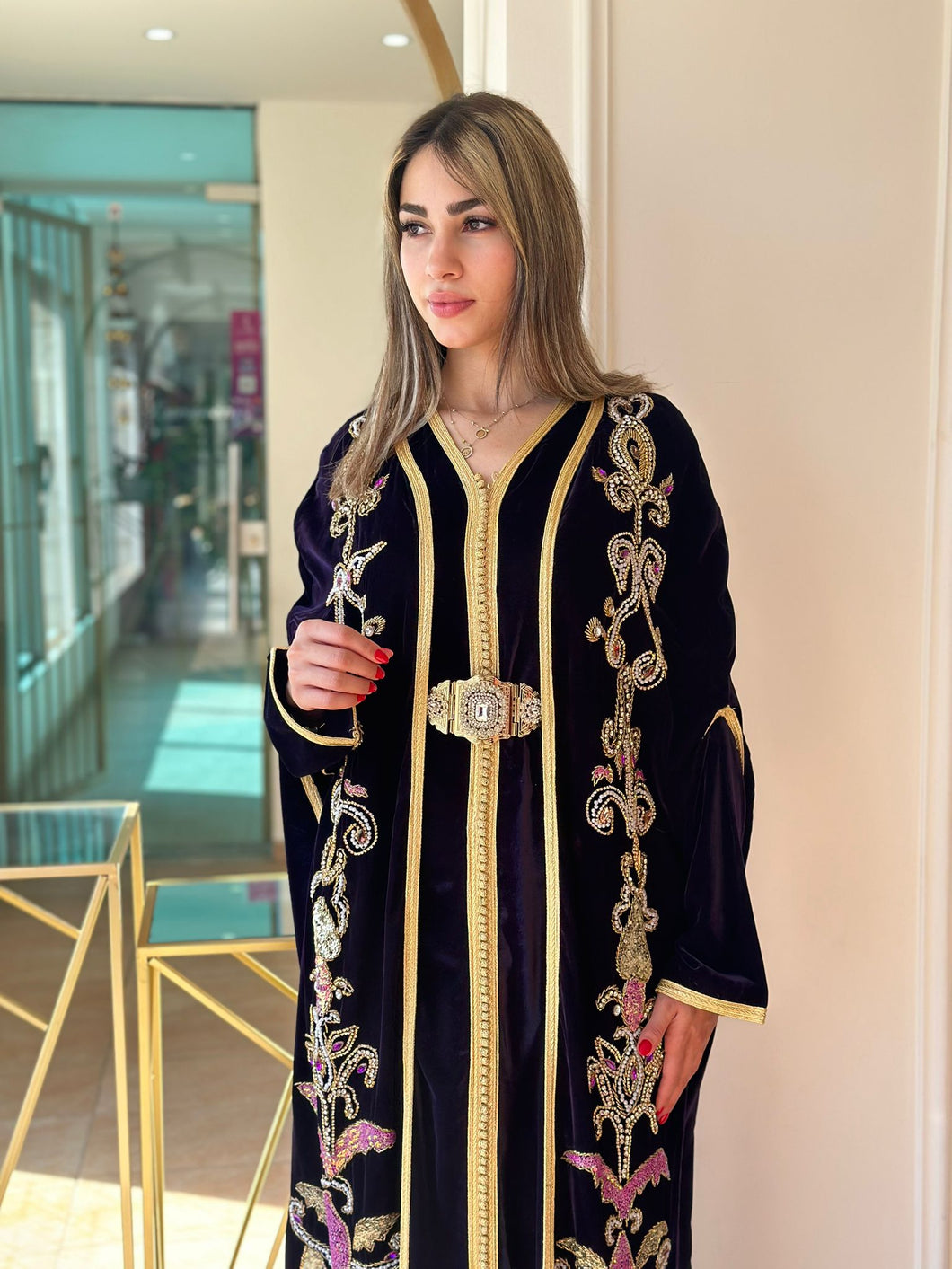 Luxury Handmade Two-Piece Caftan Set