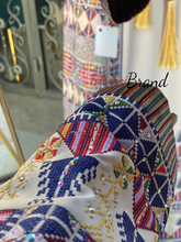 Unique Palestinian Embroidered Thob Dress with Kashmir Belt