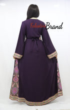 New Elegant Purple Embroidered Thob Dress