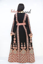 Unique Diamond Pink Embroidered Palestinian Thobe Dress