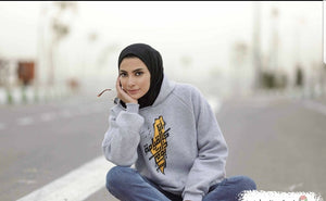 Gray Blozty Falasteniah Hoodie Sweatshirt (Ana kal qiyamah)