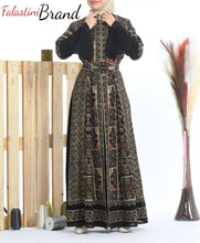 Elegant Embroidered 2 Pieces Black Abaya With Stylish Embroidery