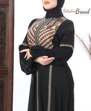 Elegant Embroidered Black Abaya With Stylish Embroidery